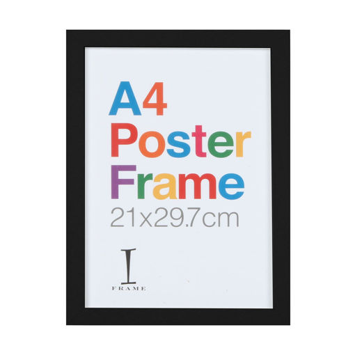 Picture of WOODEN BLACK POSTER FRAME A4